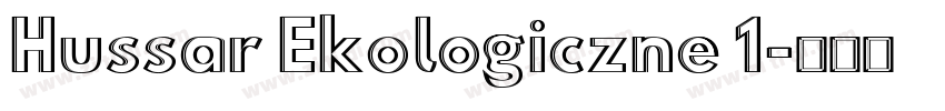 Hussar Ekologiczne 1字体转换